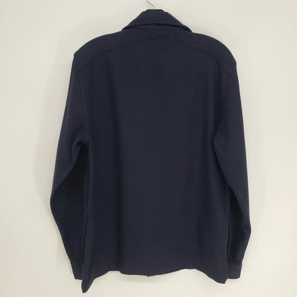Banana Republic Navy Blue Shirt Jacket Mens Size Small Utility Shacket Pockets